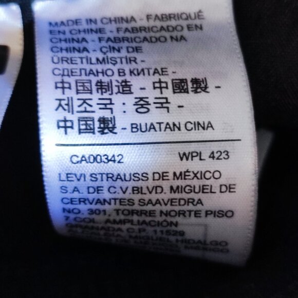 Levi's 721 Premium jeans women's size 27 black high-rise skinny silver tab - Picture 10 of 16